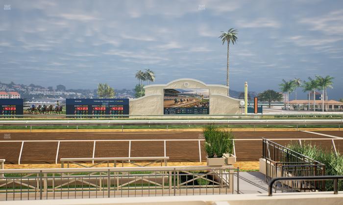 Del Mar Thoroughbred Club - Section Stretch Run Box 1 C Lvl 1 Seat View