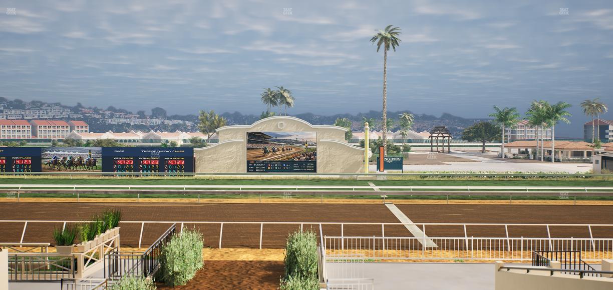 Del Mar Thoroughbred Club - Section Stretch Run Box 1 C Lvl 2 Seat View