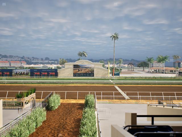 Del Mar Thoroughbred Club - Section Stretch Run Box 1 C Lvl 2 Seat View