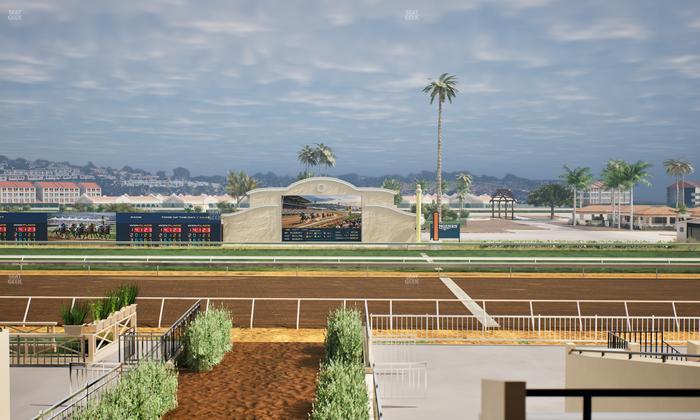 Del Mar Thoroughbred Club - Section Stretch Run Box 1 C Lvl 2 Seat View