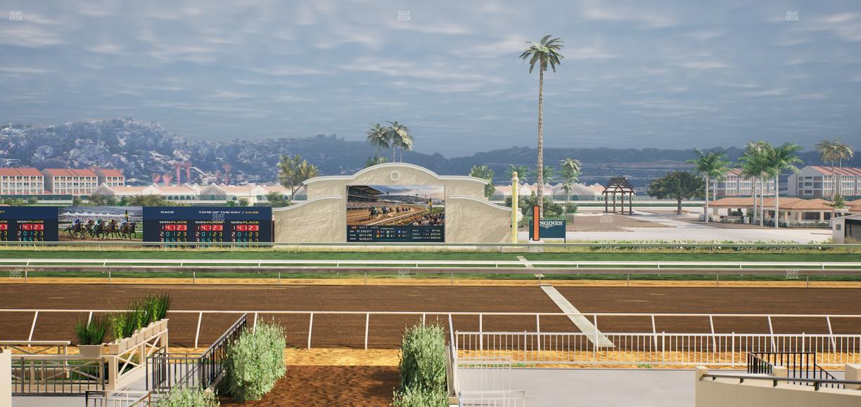 Del Mar Thoroughbred Club - Section Stretch Run Box 1 C Lvl 2 Seat View