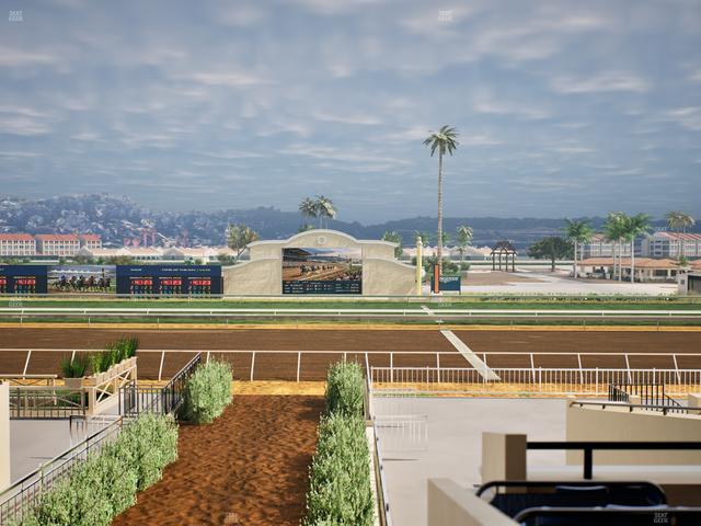 Del Mar Thoroughbred Club - Section Stretch Run Box 1 C Lvl 2 Seat View