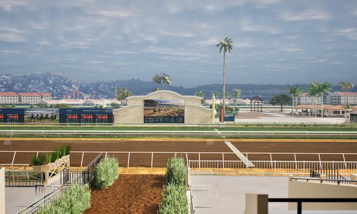 Del Mar Thoroughbred Club - Section Stretch Run Box 1 C Lvl 2 Seat View