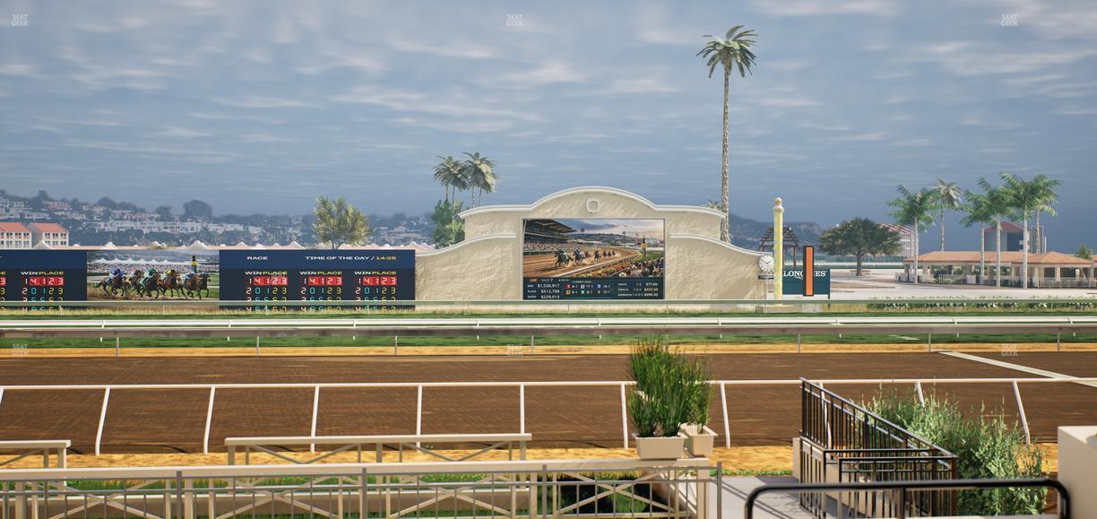 Del Mar Thoroughbred Club - Section Stretch Run Box 1 D Lvl 1 Seat View