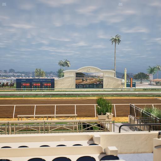 Del Mar Thoroughbred Club - Section Stretch Run Box 1 D Lvl 1 Seat View