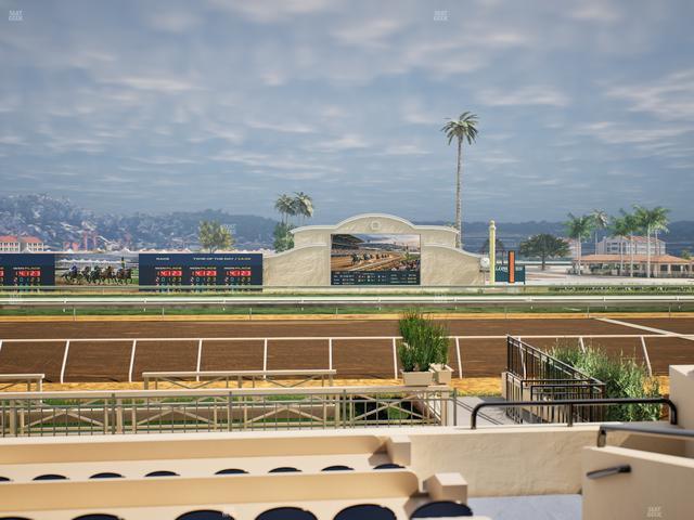 Del Mar Thoroughbred Club - Section Stretch Run Box 1 D Lvl 1 Seat View