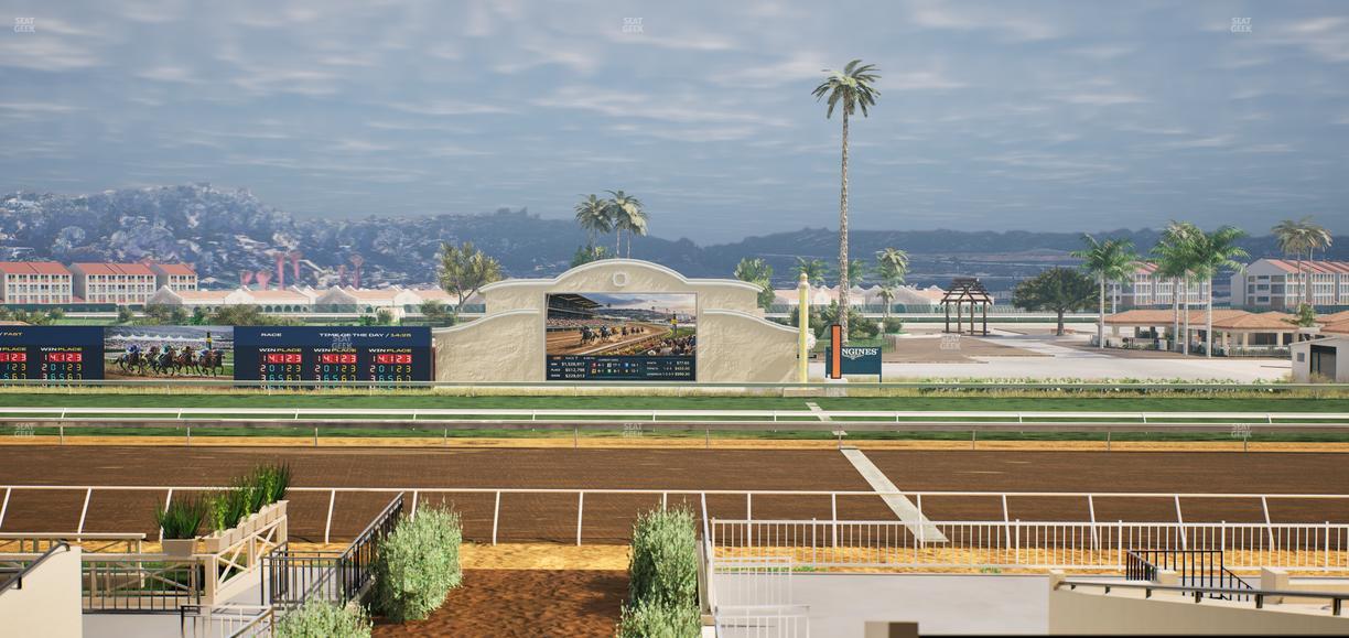 Del Mar Thoroughbred Club - Section Stretch Run Box 1 D Lvl 2 Seat View