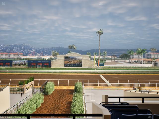Del Mar Thoroughbred Club - Section Stretch Run Box 1 D Lvl 2 Seat View