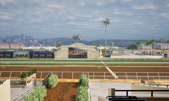Del Mar Thoroughbred Club - Section Stretch Run Box 1 D Lvl 2 Seat View