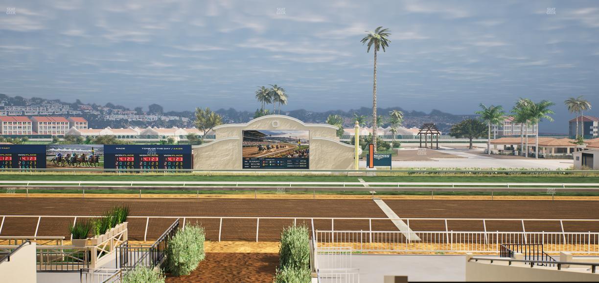 Del Mar Thoroughbred Club - Section Stretch Run Box 1 D Lvl 2 Seat View