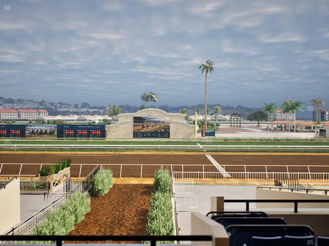 Del Mar Thoroughbred Club - Section Stretch Run Box 1 D Lvl 2 Seat View