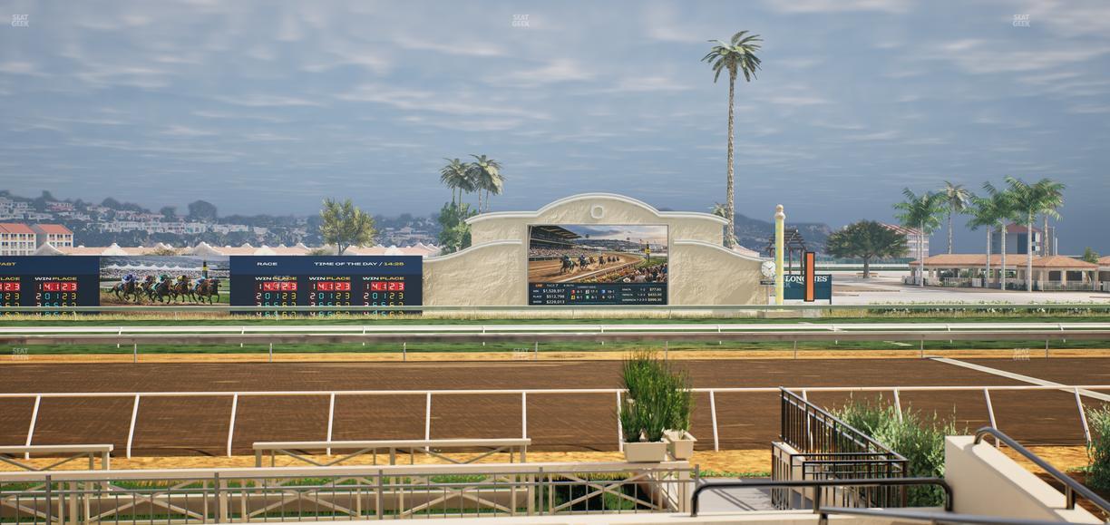 Del Mar Thoroughbred Club - Section Stretch Run Box 1 E Lvl 1 Seat View
