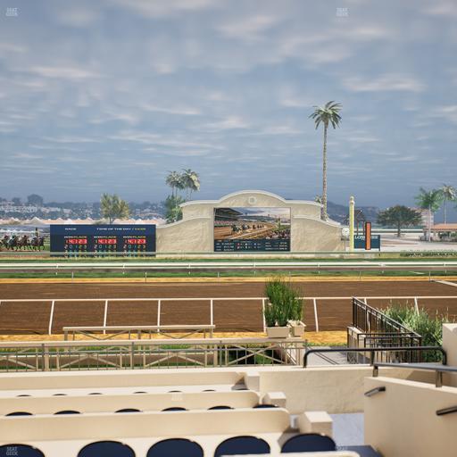Del Mar Thoroughbred Club - Section Stretch Run Box 1 E Lvl 1 Seat View