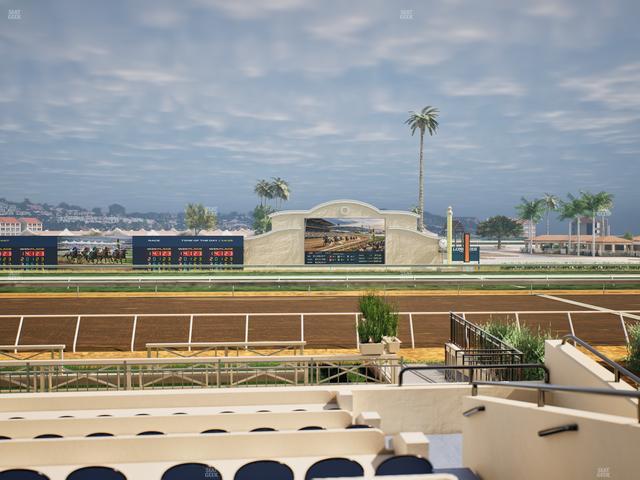 Del Mar Thoroughbred Club - Section Stretch Run Box 1 E Lvl 1 Seat View