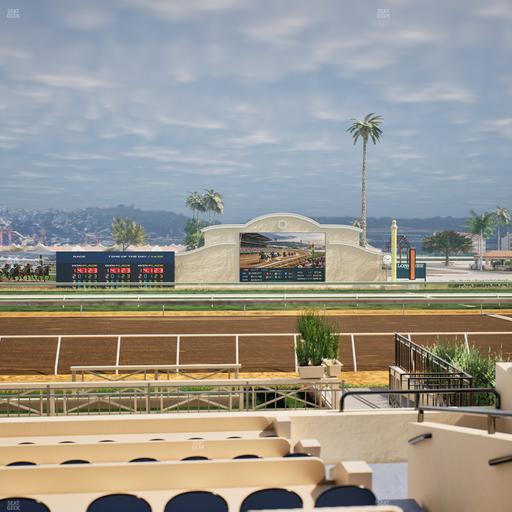Del Mar Thoroughbred Club - Section Stretch Run Box 1 E Lvl 1 Seat View