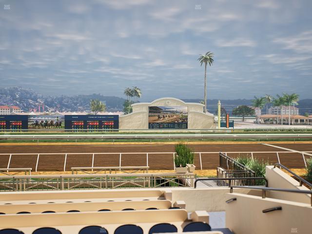 Del Mar Thoroughbred Club - Section Stretch Run Box 1 E Lvl 1 Seat View