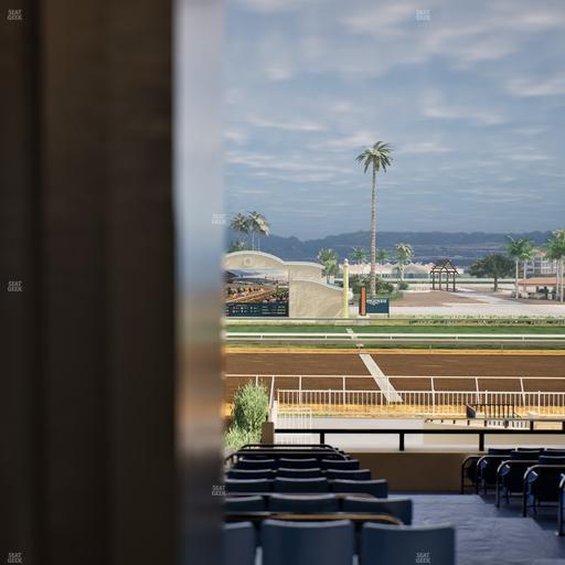 Del Mar Thoroughbred Club - Section Stretch Run Box 1 E Lvl 3 Seat View