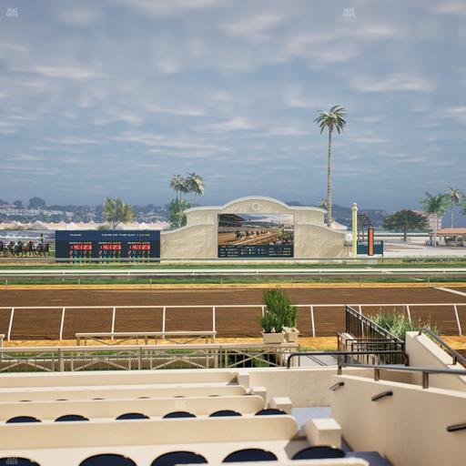 Del Mar Thoroughbred Club - Section Stretch Run Box 1 F Lvl 1 Seat View