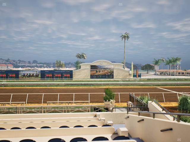 Del Mar Thoroughbred Club - Section Stretch Run Box 1 F Lvl 1 Seat View