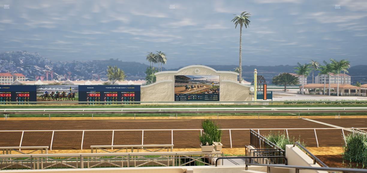 Del Mar Thoroughbred Club - Section Stretch Run Box 1 F Lvl 1 Seat View