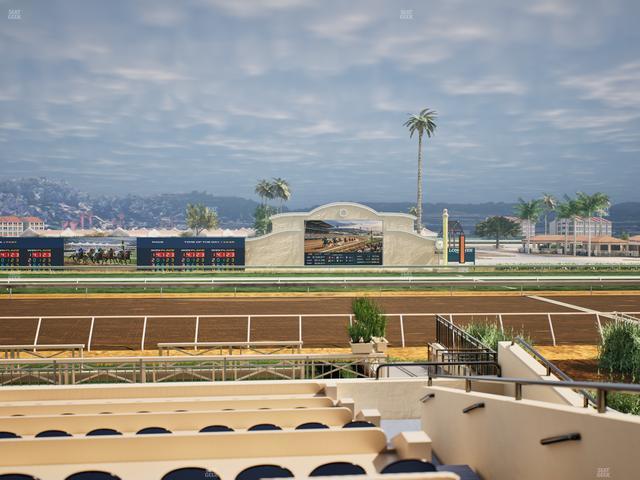 Del Mar Thoroughbred Club - Section Stretch Run Box 1 F Lvl 1 Seat View