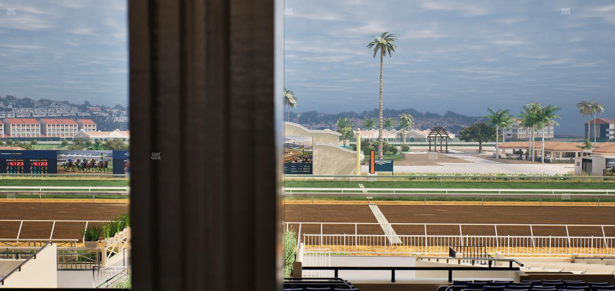 Del Mar Thoroughbred Club - Section Stretch Run Box 1 F Lvl 3 Seat View