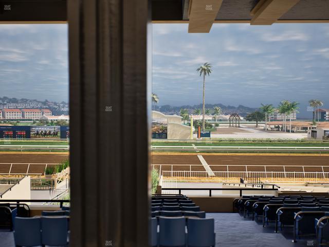 Del Mar Thoroughbred Club - Section Stretch Run Box 1 F Lvl 3 Seat View