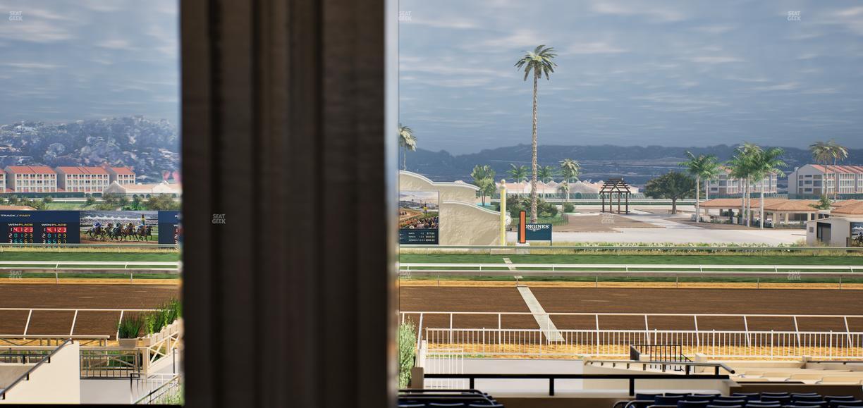 Del Mar Thoroughbred Club - Section Stretch Run Box 1 F Lvl 3 Seat View