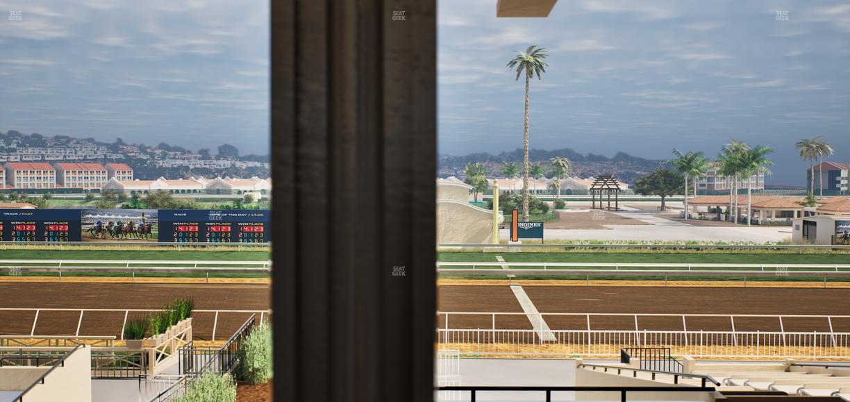 Del Mar Thoroughbred Club - Section Stretch Run Box 1 G Lvl 3 Seat View