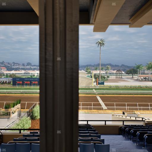 Del Mar Thoroughbred Club - Section Stretch Run Box 1 G Lvl 3 Seat View
