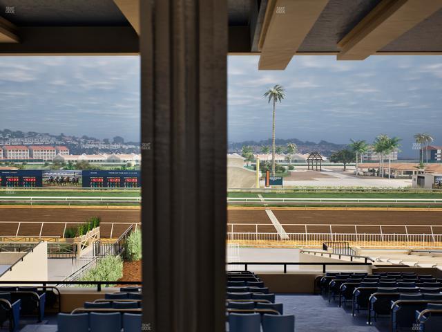 Del Mar Thoroughbred Club - Section Stretch Run Box 1 G Lvl 3 Seat View