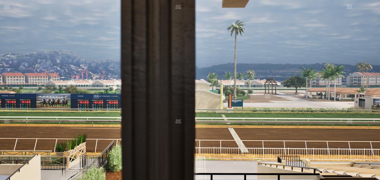 Del Mar Thoroughbred Club - Section Stretch Run Box 1 G Lvl 3 Seat View