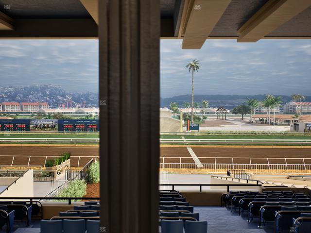 Del Mar Thoroughbred Club - Section Stretch Run Box 1 G Lvl 3 Seat View