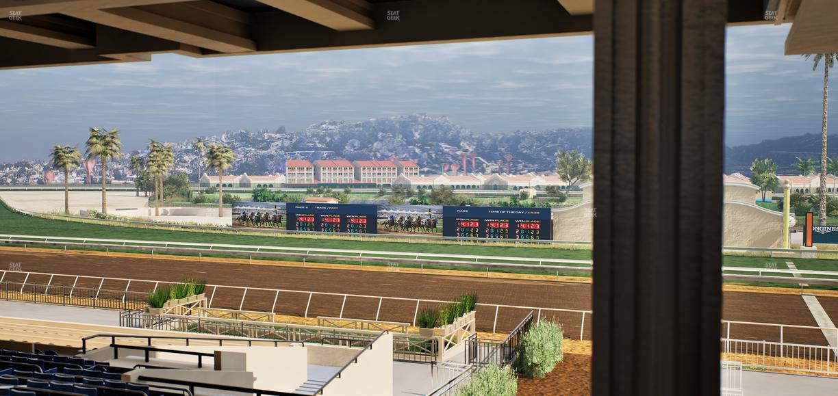 Del Mar Thoroughbred Club - Section Stretch Run Box 1 H Lvl 3 Seat View