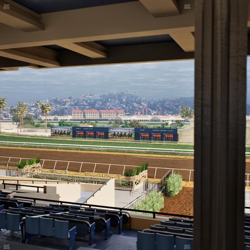 Del Mar Thoroughbred Club - Section Stretch Run Box 1 H Lvl 3 Seat View