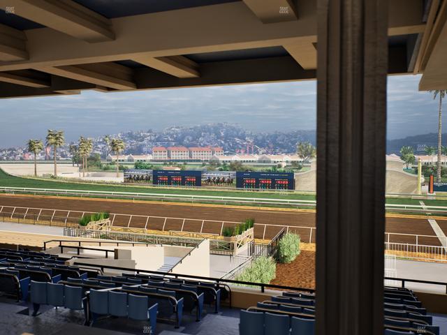 Del Mar Thoroughbred Club - Section Stretch Run Box 1 H Lvl 3 Seat View