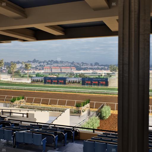 Del Mar Thoroughbred Club - Section Stretch Run Box 1 H Lvl 3 Seat View