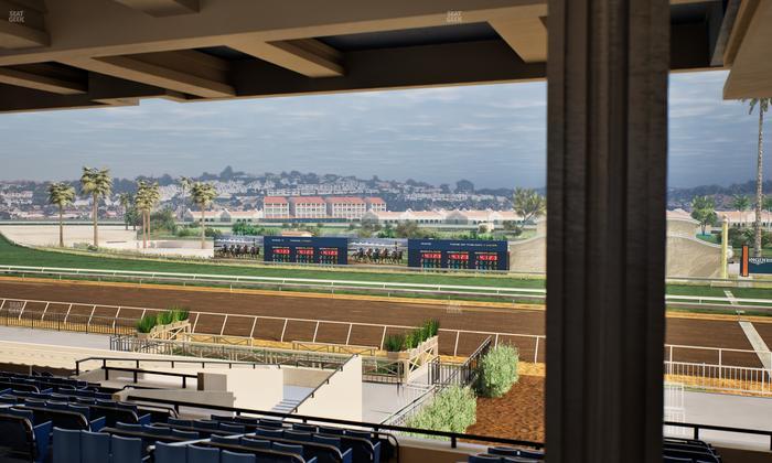 Del Mar Thoroughbred Club - Section Stretch Run Box 1 H Lvl 3 Seat View