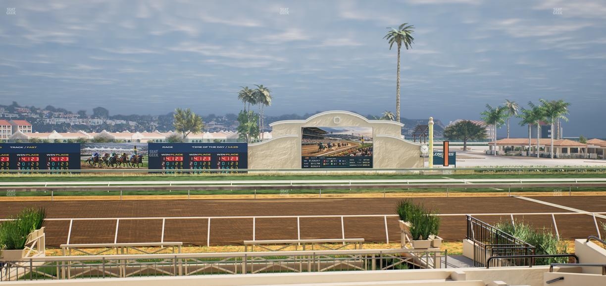 Del Mar Thoroughbred Club - Section Stretch Run Box 10 A Lvl 2 Seat View