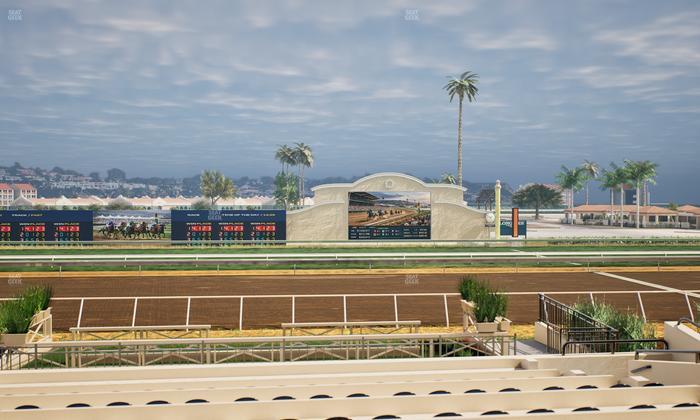 Del Mar Thoroughbred Club - Section Stretch Run Box 10 A Lvl 2 Seat View