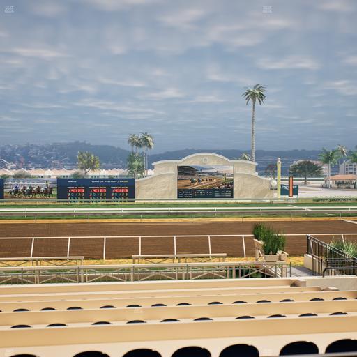Del Mar Thoroughbred Club - Section Stretch Run Box 10 A Lvl 2 Seat View