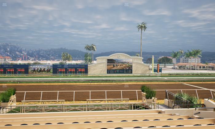 Del Mar Thoroughbred Club - Section Stretch Run Box 10 A Lvl 2 Seat View