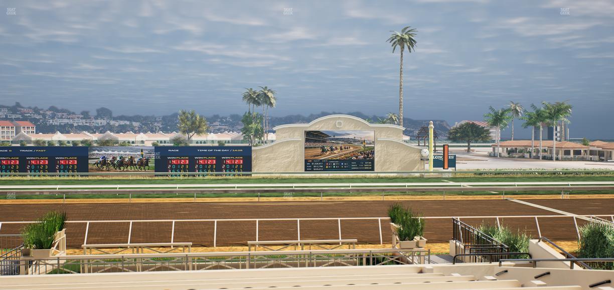 Del Mar Thoroughbred Club - Section Stretch Run Box 10 B Lvl 2 Seat View