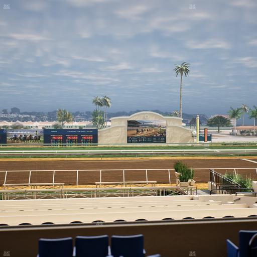 Del Mar Thoroughbred Club - Section Stretch Run Box 10 B Lvl 2 Seat View