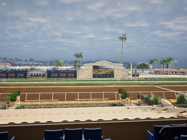 Del Mar Thoroughbred Club - Section Stretch Run Box 10 B Lvl 2 Seat View