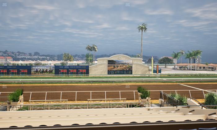 Del Mar Thoroughbred Club - Section Stretch Run Box 10 B Lvl 2 Seat View