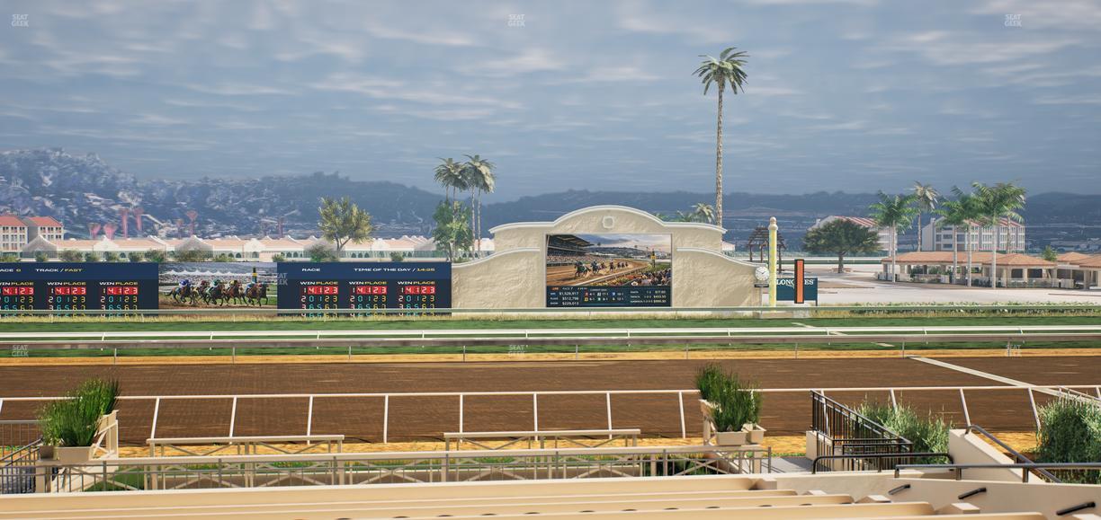 Del Mar Thoroughbred Club - Section Stretch Run Box 10 B Lvl 2 Seat View