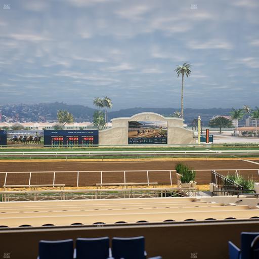 Del Mar Thoroughbred Club - Section Stretch Run Box 10 B Lvl 2 Seat View