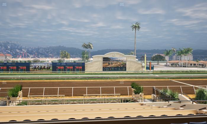 Del Mar Thoroughbred Club - Section Stretch Run Box 10 B Lvl 2 Seat View