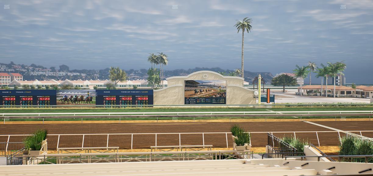 Del Mar Thoroughbred Club - Section Stretch Run Box 10 C Lvl 2 Seat View